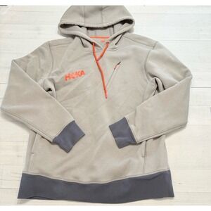 Hoka One One Gray and Orange Hoodie